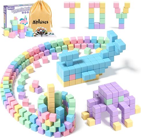 81pcs الكتل المغناطيسية ، ألعاب بناء المغناطيس للأطفال الصغار ، ألعاب التوحد الحسية ما قبل المدرسة لأولاد وفتيات يبلغون من العمر 3 سنوات ، مكعبات مغناطيسية بالنسبة للأطفال الذين تتراوح أعمارهم بين 3-5 4-8 in Kuwait