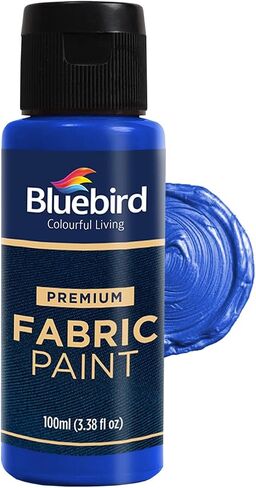 Bluebird 12-Pack Fabric Paint, Primary Colors, 3.4 Fl Oz each, Permanent Fabric Paints for Clothes in Kuwait