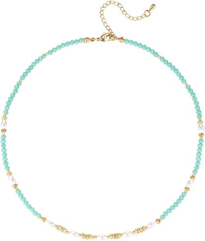 Minimalist Style 4mm Small Natural Green Malachite Gemstone Necklace for Women OT Clasp Necklace Gemstone Jewelry in Saudi Arabia