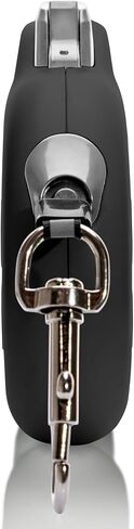 Retractable Dog Leash for Large & Extra Large Dogs (Up to 110lbs) - Customizable, Patented, Reflective Design, Ergonomic Handle, Includes Hooks & Poop Bag Holder & Dispenser - Black in Saudi Arabia