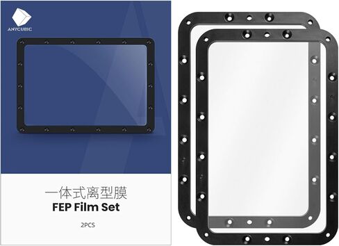 فيلم Photon Mono FEP 173 * 115 مم قطعتان من الراتنج VAT FEP متوافق مع طابعات Anycubic Photon Mono وPhoton Mono 4K وPhoton Ultra وPhoton D2 UV DLP LCD الراتنج ثلاثية الأبعاد - سمك 0.15 مم in Saudi Arabia