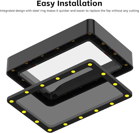فيلم Photon Mono FEP 173 * 115 مم قطعتان من الراتنج VAT FEP متوافق مع طابعات Anycubic Photon Mono وPhoton Mono 4K وPhoton Ultra وPhoton D2 UV DLP LCD الراتنج ثلاثية الأبعاد - سمك 0.15 مم in Saudi Arabia