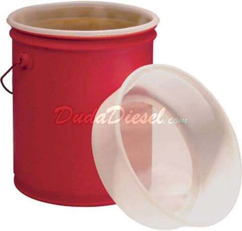 Duda Diesel Duda Energy FS5: 25U 5 GAL EZ Courser ، 25 ميكرون لتصفية دلو سطل ، وطلاء الماء ، وقود الديزل الحيوي ، WVO WMO النباتي ، الطول 12 "، HDPE in Kuwait
