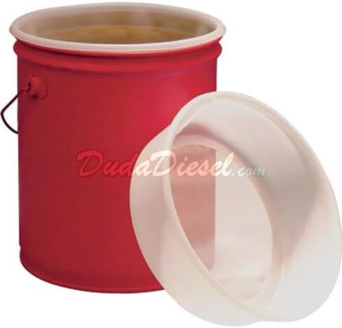 Duda Diesel Duda Energy FS5: 25U 5 GAL EZ Courser ، 25 ميكرون لتصفية دلو سطل ، وطلاء الماء ، وقود الديزل الحيوي ، WVO WMO النباتي ، الطول 12 "، HDPE in Kuwait