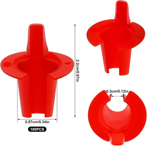 100pcs 02-55035 Anti-Short Bushing, 5/16 Inch FMC Electrical Cable Bushing Red Head Electrical Wire Connectors for 14/2-12/2 Cable in Saudi Arabia