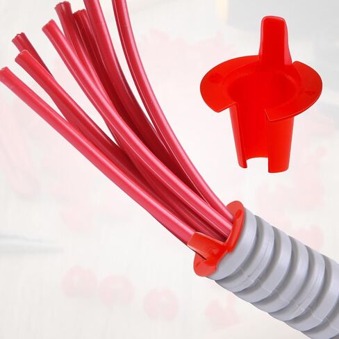 100pcs 02-55035 Anti-Short Bushing, 5/16 Inch FMC Electrical Cable Bushing Red Head Electrical Wire Connectors for 14/2-12/2 Cable in Saudi Arabia