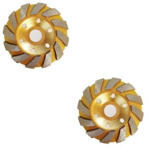 US 2-4 Pc 4" inch Diamond Segment Grinding Wheel Disc Grinder Cup Concrete Cut (4 Pack) in Saudi Arabia