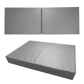 Dynarex Bedside Bi-Fold Foam Floor Mat - Waterproof Safety Floor Mat for Elderly & Hospital Patients - Accident & Fall Prevention Pad, Gray - 24" x 66" in Kuwait
