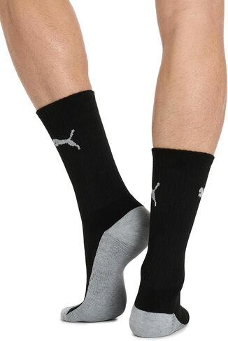 PUMA Men's 6 Pack Crew Socks, White/Black, 10-13 in Saudi Arabia