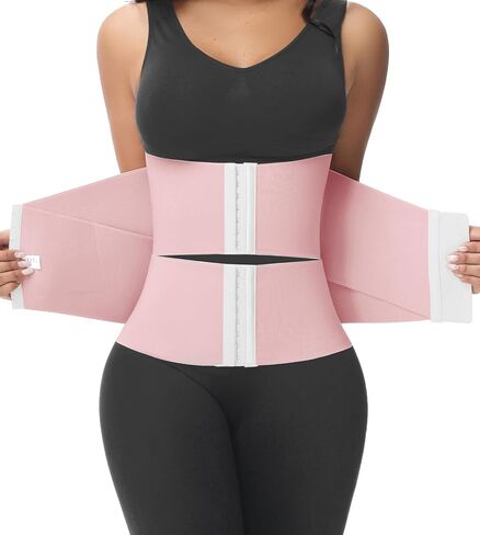 SHAPSHE Waist Trainer for Women Workout Waist Cincher Trimmer Belly Belt Segmented Tummy Control Body Shaper Triple Wrap in Saudi Arabia