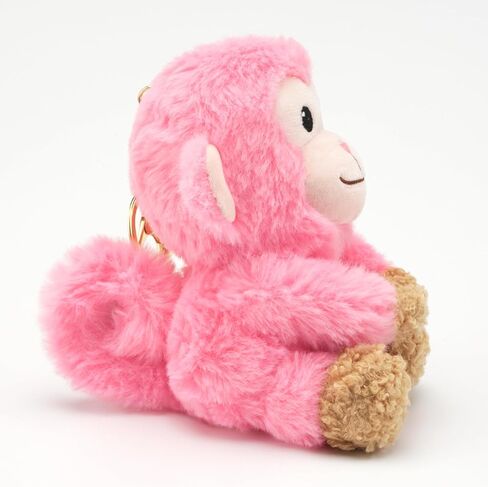 Stelle لطيف الكرة اللينة القطيفة سلسلة مفاتيح لحقائب الظهر kawaii fuzzy الوردي كيس سحر soft keychain هدايا للبنات in Kuwait