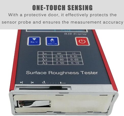 Digital Concrete Rebound Tester, High Accuracy Roughness Tester, Portable Profilometer Measuring Ra/Rq 0.05-15μm & Rz/Rt 0.1-50μm for Precision Testing in Saudi Arabia