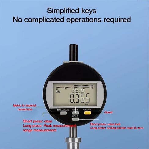 اختبار الخشونة الرقمية ، مقياس خشونة السطح المحمول ، نطاق قياس 0-6.5 مم ، ± 0.00m دقة ، التحويل المتري/الإمبراطوري ، أداة قياس الدقة للمهنيين in Kuwait