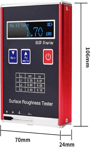 دقة عالية 0.01 ميكرومتر المقياس المحمول ، اختبار خشونة السطح ، قياس المعلمات RA/RQ/RQ/RT ، نطاق القياس: RA ، RQ: 0.05 إلى 15.0/RZ ، RT: 0.1 إلى 50 ، مع كتلة المعايرة القياسية in Saudi Arabia