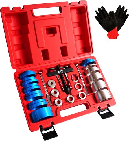SGT Crank Bearing Camshaft Seal Installer and Remover Set,21pcs Crank Bearing Camshaft Seal,Crankshaft Camshaft Oil Seal Puller Tool Kit,Crankshaft Seal Kit in Kuwait
