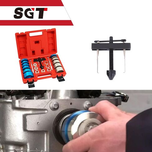 SGT Crank Bearing Camshaft Seal Installer and Remover Set,21pcs Crank Bearing Camshaft Seal,Crankshaft Camshaft Oil Seal Puller Tool Kit,Crankshaft Seal Kit in Kuwait