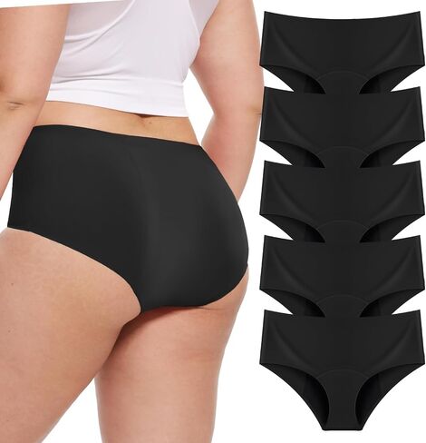 ToVii Leakproof Period Underwear for Women Heavy Flow Seamless Period Panties High Absorbent Menstrual Underwear 5 pack in Kuwait