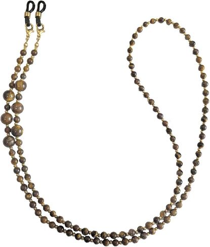 Beaded Eyeglass Chain with Moon Charms in Saudi Arabia
