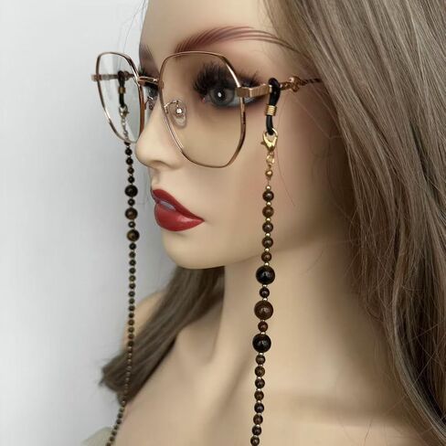Beaded Eyeglass Chain with Moon Charms in Saudi Arabia