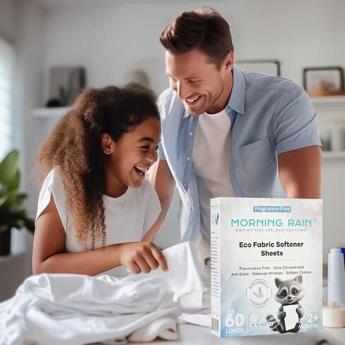 أوراق نقي MorningRain Eco Fabric للغسالة-خالية من العطور ، وخالية من المواد الحافظة ، ومركزة للغاية-30 ورقة لما يصل in Saudi Arabia
