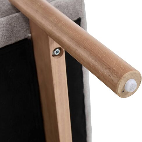 VESCASA Upholstered End of Bed Bench with Solid Wood Legs, Modern 47" W Entryway Bench with Comfortable Soft Cushion Seat for Living Room, Bedroom, Hallway, Chenille White in Kuwait