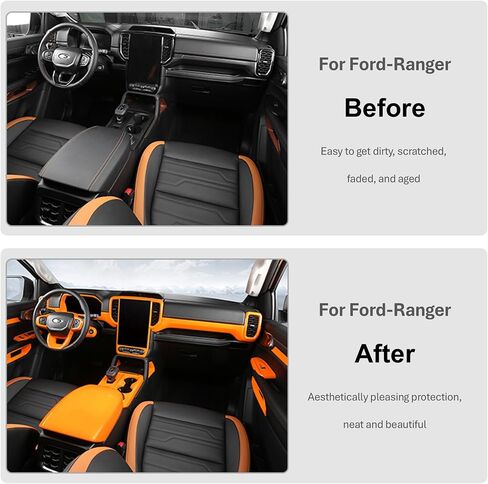 4pcs Front & Rear Window Lift Trim Switch Button Panel Covers, Window Car Glass Lift Switch Decorative Cover, Compatible with Ford Ranger 2023 2024 in Kuwait