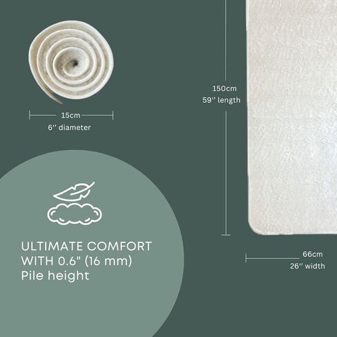 Le Mat Natural Eco Friendly Protective Sheep Wool Soft Meditation Yoga Therapy Exercise Mat in Saudi Arabia