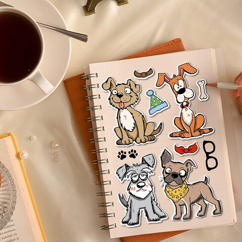 GLOBLELAND Cartoon Dog Silicone Clear Stamps Metal Funny Dog Cutting Die Cuts Geometric Dog Claw Background PET Paint Craft Stencils Template for Card Making and DIY Embossing Scrapbooking in Saudi Arabia