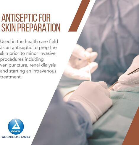 Dynarex Povidone-Iodine Prep Solution, Antiseptic Solution for Skin and Mucosa, Ideal for Surgical Site Preparation, Contains Povidone Iodine 10%,1 Bottle of 1 gal Povidone-Iodine in Saudi Arabia