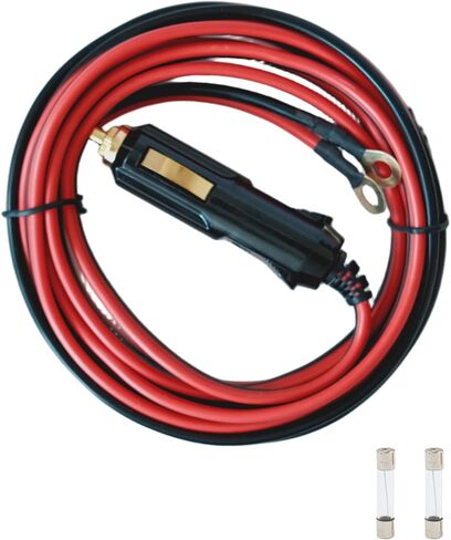 Heavy Duty 13AWG Male to Cigarette Lighter Male Plug, 12V Car Power Adapter Replacement Plug with LED Lights and 20A Fuse (3FT) in Saudi Arabia