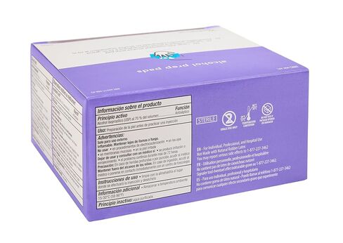 Cardinal Health MW-APL Individually Packaged 70% Isopropyl Alcohol Prep Pad - 9 x 4.5 cm - Non-Woven Pad - Topical Antiseptic - Prepare Skin for Injections - 2 Ply - Large - 1 Box of 200 Each in Saudi Arabia
