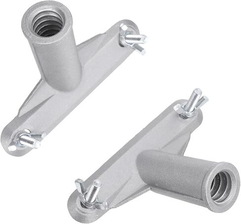 Broom Handle Bracket,5mm Thickness Deck Brush Accessories,Aluminum One-Piece Casting Metal Brackets,Broom Bracket for American Style Threadedd Threaded Tip Replacement (2) in Kuwait