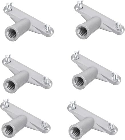 Broom Handle Bracket,5mm Thickness Deck Brush Accessories,Aluminum One-Piece Casting Metal Brackets,Broom Bracket for American Style Threadedd Threaded Tip Replacement (2) in Kuwait