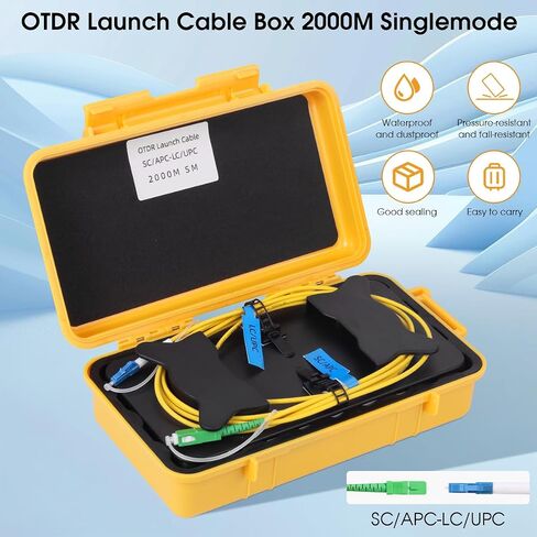 OTDR تشغيل كابل Cable Box SC/APC إلى LC/UPC الوضع المفرد 1000 متر الألياف البصرية OTDR OTDR الحبل الميت Eliminator تمديد الألياف الألياف البصرية بصري أداة in Kuwait