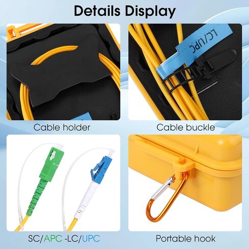 OTDR تشغيل كابل Cable Box SC/APC إلى LC/UPC الوضع المفرد 1000 متر الألياف البصرية OTDR OTDR الحبل الميت Eliminator تمديد الألياف الألياف البصرية بصري أداة in Kuwait