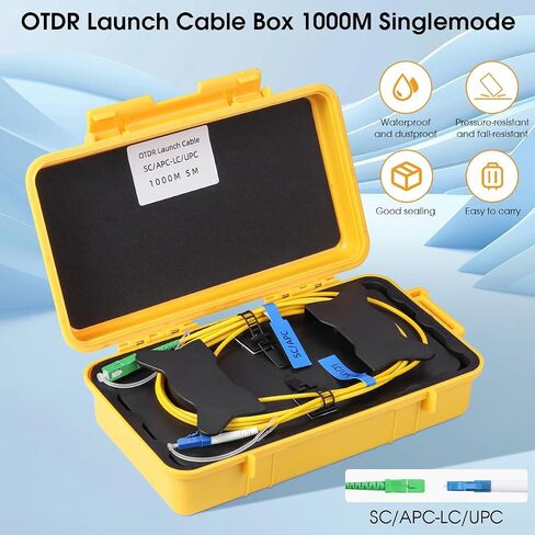 OTDR تشغيل كابل Cable Box SC/APC إلى LC/UPC الوضع المفرد 1000 متر الألياف البصرية OTDR OTDR الحبل الميت Eliminator تمديد الألياف الألياف البصرية بصري أداة in Kuwait