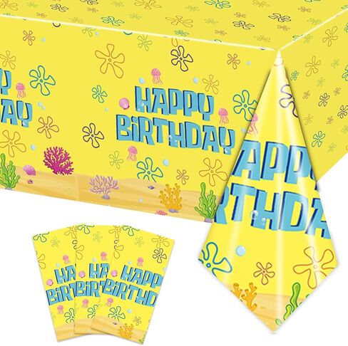 3pcs table -flower party for Girls Baby Shower Boho Spring Floral Birthday Party Party Decorations Flower TableCover لـ 20 ضيفًا in Kuwait