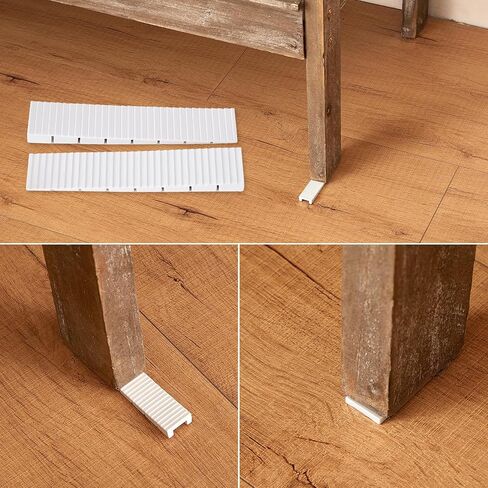 12 حزمة أبيض متعدد الأغراض الأثاث حشوات البلاستيك لتسوية أسافين سعة الوزن المتطرفة من السهل التقاط الحجم إلى الحجم لزجاء المرحاض والأبواب والنوافذ والسقيفة والطاولة in Kuwait
