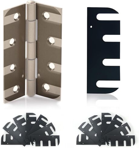 Heavy Duty Door Hinge Shims 12 Pack, High-Strength Metal Hinge Shims with Anti-Corrosion Coating, Professional Door Shims for Alignment & Repair, Residential & Commercial Use (4 Inch Hinge Shims) in Kuwait