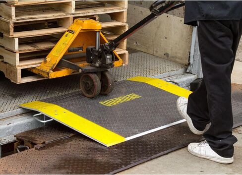 Guardian Aluminum Dock Plate with Carrying Handles for Pallet Jacks, Hand Carts, Material Handling, Diamond Tread Traction 48" x 60" 2,900 lb. Capacity in Saudi Arabia