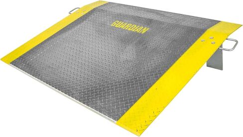 Guardian Aluminum Dock Plate with Carrying Handles for Pallet Jacks, Hand Carts, Material Handling, Diamond Tread Traction 48" x 60" 2,900 lb. Capacity in Kuwait