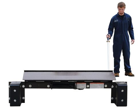 Vestil FM-2566 Steel Mechanical Edge O Dock Leveler 66 In. Ramp Width 25,000 Lb. Capacity Brown in Saudi Arabia