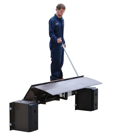 Vestil FM-2566 Steel Mechanical Edge O Dock Leveler 66 In. Ramp Width 25,000 Lb. Capacity Brown in Saudi Arabia