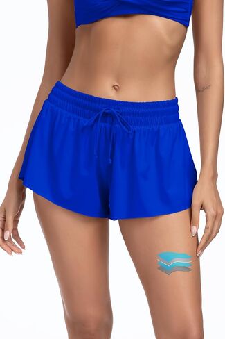 Beautikini Period Swim 2-in-1 Shorts Menstrual Leakproof Bathing Suit Bottoms Flowy Athletic Skirt for Teen Girls in Saudi Arabia