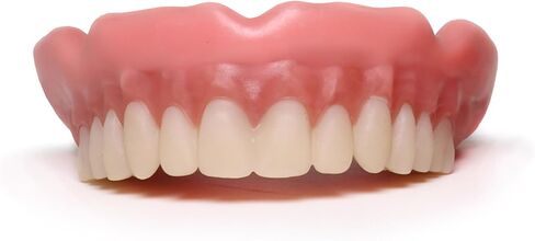 Boil-&-Bite Functional Denture, Self-fit at Home in Mins, Adjusts for Narrow or Wide Arches, Long-term or temporary Solution, Eat, Drink and Smile Confidently, Med/Large Denture, Upper in Kuwait