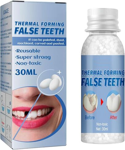 Thermal Forming False Teeth, 30ml, Reusable Super Strong Non-Toxic Dental Solution (1 Bottle) in Kuwait