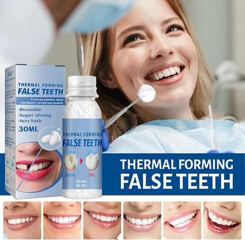 Thermal Forming False Teeth, 30ml, Reusable Super Strong Non-Toxic Dental Solution (1 Bottle) in Kuwait
