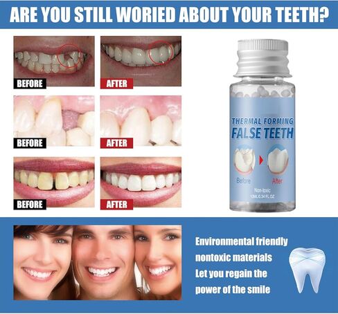 Thermal Forming False Teeth, 30ml, Reusable Super Strong Non-Toxic Dental Solution (1 Bottle) in Kuwait