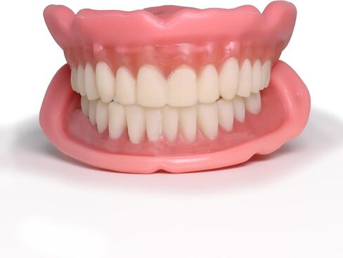 Boil-&-Bite Functional Denture, Self-fit at Home in Mins, Adjusts for Narrow or Wide Arches, Long-term or temporary Solution, Eat, Drink and Smile Confidently, Med/Large Denture, Upper in Kuwait