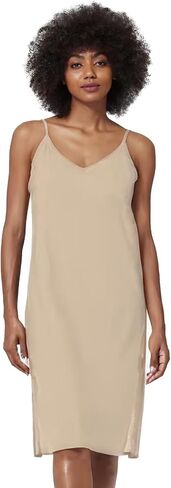 Women Dress Slips for Under Dresses 100% Cotton Full Slip with Adjustable Spaghetti Strap V Neck in Saudi Arabia